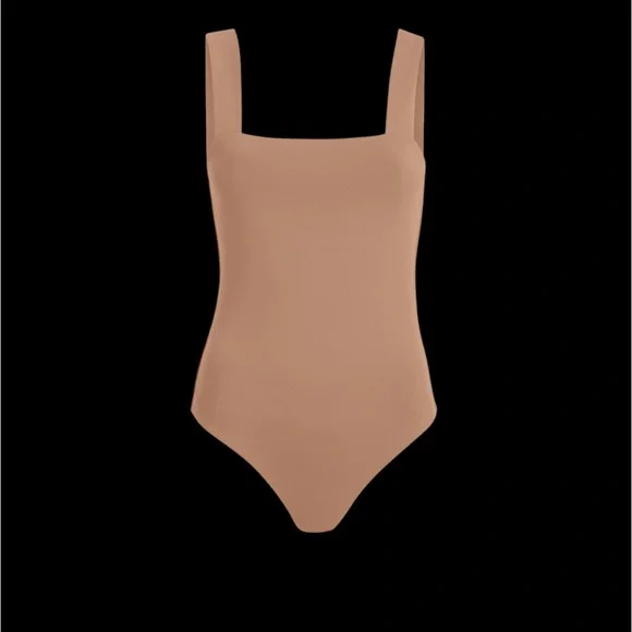 NUUDS | Square neck tank bodysuit *cinnamon* - Picture 2 of 6